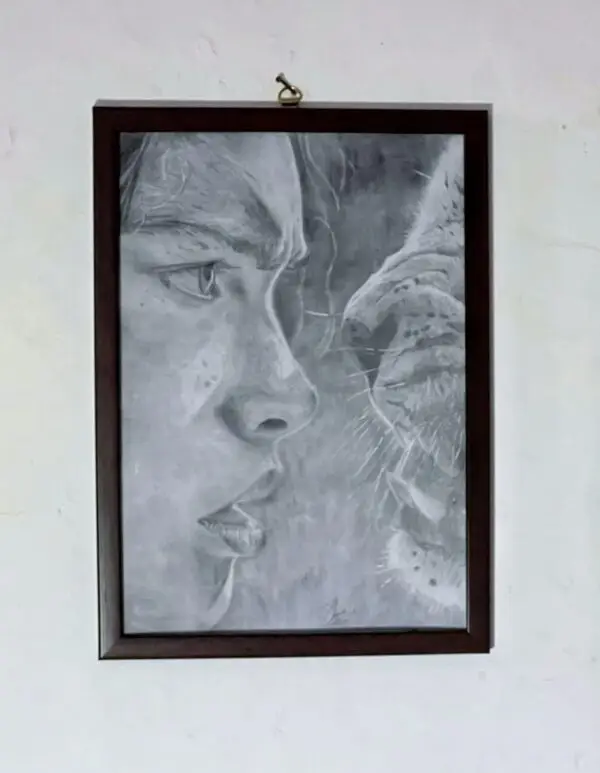 STUNNING A4 GRAPHITE PENCIL PORTRAITS - PROFESSIONAL FRAMED ART - SINGLE OR COUPLE - Image 2