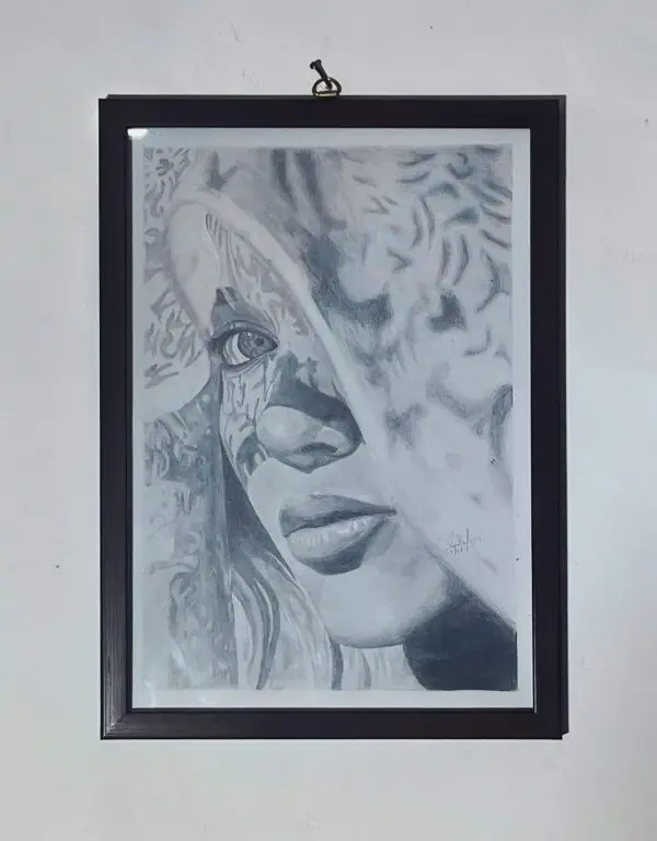 STUNNING A4 GRAPHITE PENCIL PORTRAITS - PROFESSIONAL FRAMED ART - SINGLE OR COUPLE